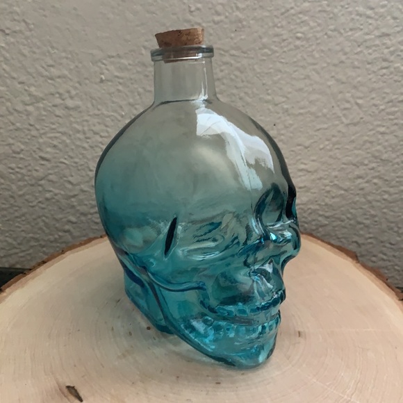 Other - Blue Skull Skeleton Head Canister Halloween